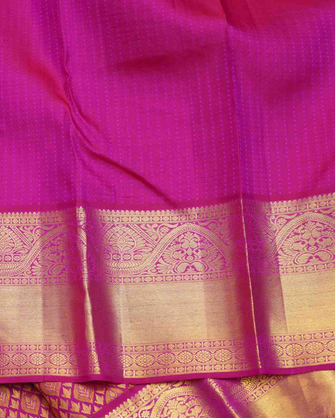Magenta Kanjivaram with Traditional Weave