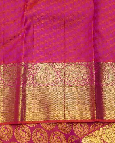 Pink Kanjivaram, Traditional Weave